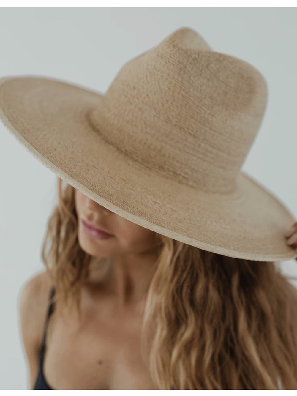 GIGI PIP The Cara Loren Straw Hat Wide-Brim  in Natural